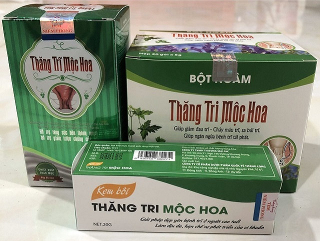 Đại tràng MH, Thăng trĩ Mộc Hoa của Mộc Hoa Đường vi phạm quảng cáo Dai trang MH, Thang tri Moc Hoa cua Moc Hoa Duong vi pham quang cao