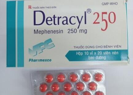 Đình chỉ lưu hành thuốc Detracyl của Dược phẩm Cửu Long Dinh chi luu hanh thuoc Detracyl cua Duoc pham Cuu Long
