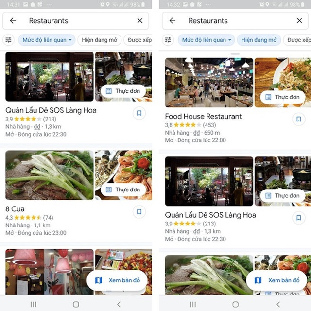 Cách tìm quán ăn ngon mở cửa ngày Tết bằng Google Maps - Hình 2 Cach tim quan an ngon mo cua ngay Tet bang Google Maps-Hinh-2