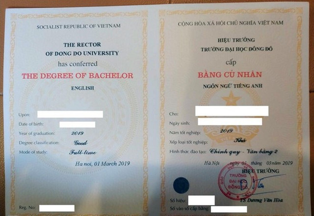 Đại học Đông Đô cấp bằng giả cho người học thạc sĩ, thi công chức - Hình 2 Dai hoc Dong Do cap bang gia cho nguoi hoc thac si, thi cong chuc-Hinh-2