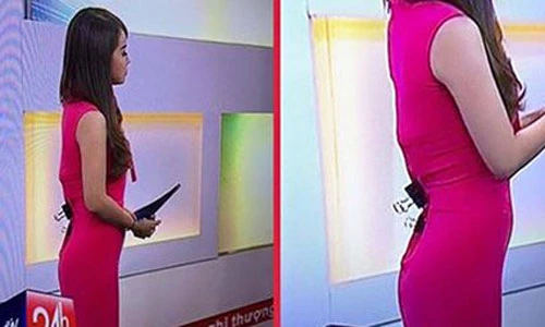Sự cố trang phục dở khóc dở cười của biên tập viên VTV