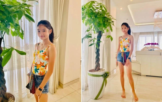 Con gái Trương Ngọc Ánh ra dáng thiếu nữ ở tuổi 12