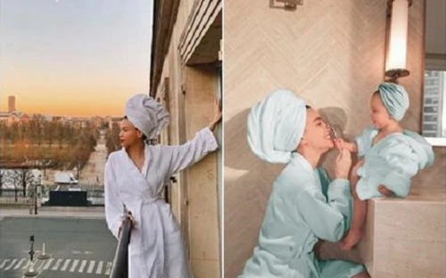 Hồ Ngọc Hà nghiện áo choàng tắm, check-in khắp nơi