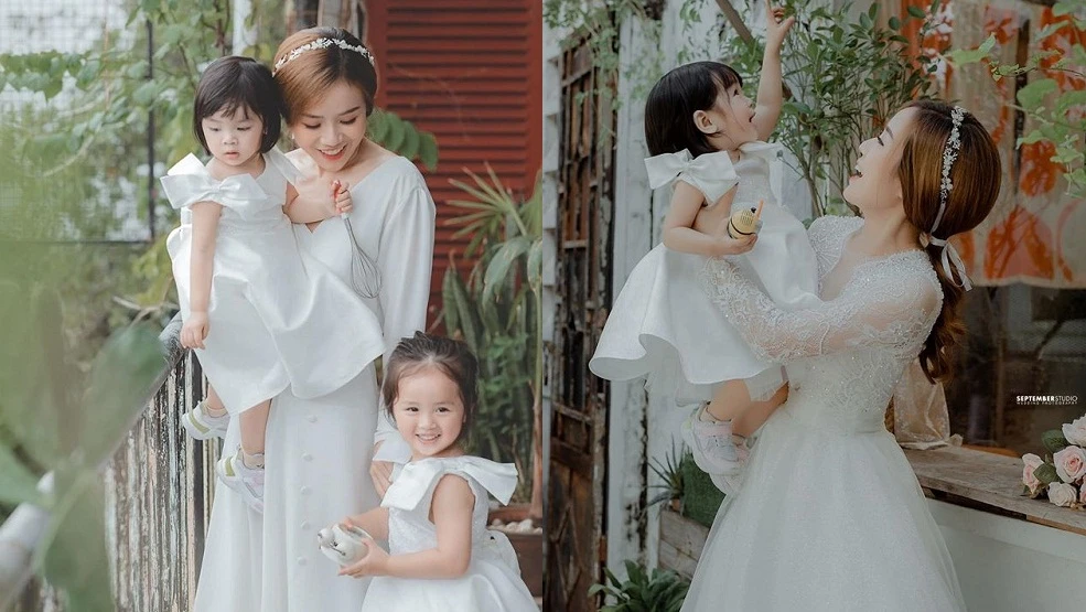 Vợ cũ Hoài Lâm khoe ảnh mới bên hai con đẹp lịm tim