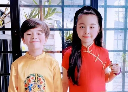 Cặp nhóc tỳ lai Tây nhà Elly Trần lớn phổng phao, đẹp miễn chê