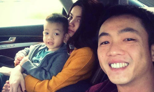 Khoảnh khắc đẹp của Cường đô-la và con trai Subeo