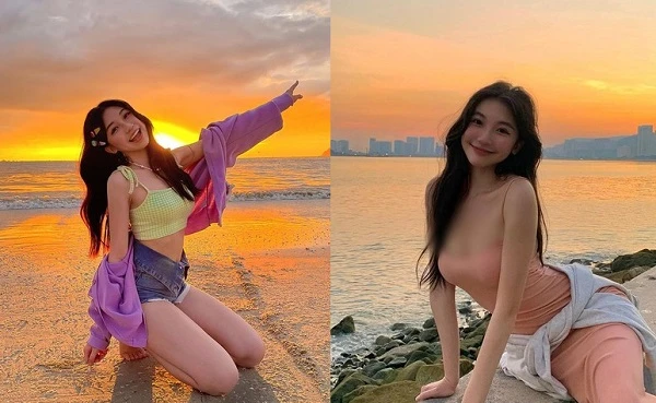 Hot girl mặc gợi cảm hút ánh nhìn bởi nét đẹp trong trẻo