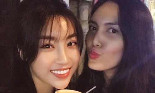 Người bạn đặc biệt này là ai mà khiến Đỗ Mỹ Linh vui đến vậy?