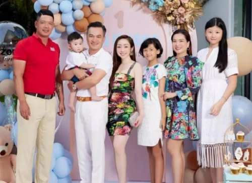 Con gái Bình Minh 10 tuổi cao ngang ngửa vợ diễn viên Chi Bảo