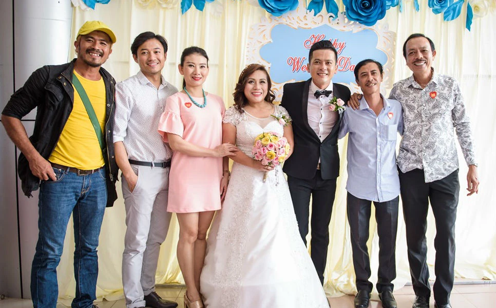 Dàn sao Việt về Long An dự đám cưới Hoàng Anh