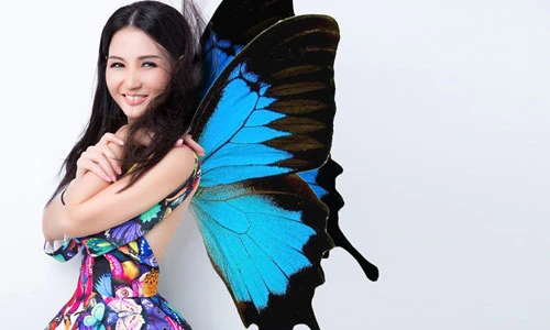 Hoa hậu Sonya Sương Đặng gợi cảm với thời trang cánh bướm