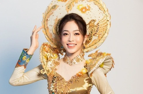 Soi quốc phục tuyệt đẹp Phương Nga mang đến Miss Grand International