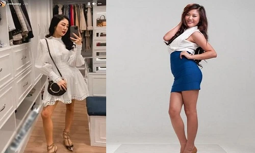 Văn Mai Hương giảm cân quá đà đôi chân gầy như que củi