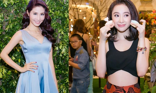 Diễm My 9X đọ vẻ quyến rũ cùng Angela Phương Trinh