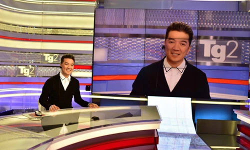 Đàm Vĩnh Hưng thử làm MC trên truyền hình quốc gia Italy