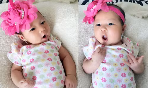 Con gái út cặp đôi Lý Hải - Minh Hà cực đáng yêu