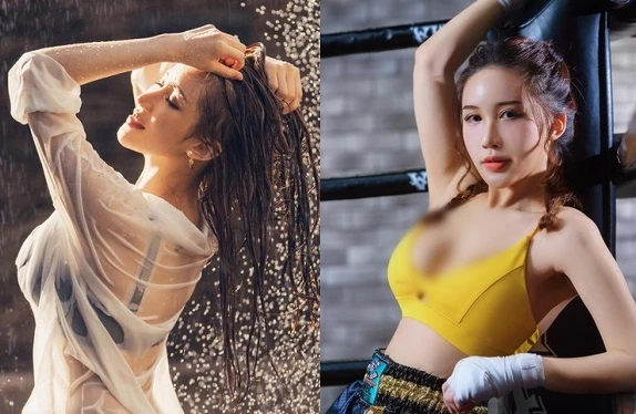 Hot girl mặc áo mỏng tang nghịch nước lộ vòng 1 gợi cảm