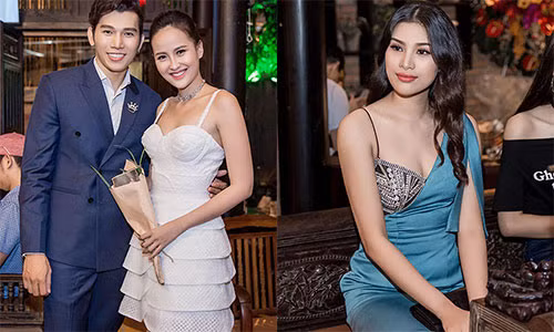 Khánh Ngân, Nguyễn Thị Thành lộng lẫy đến mừng siêu mẫu Ngọc Tình