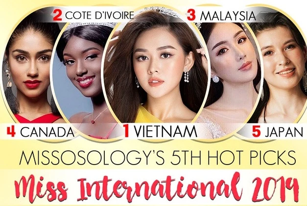 Tường San bất ngờ được dự đoán đăng quang Hoa hậu Quốc tế 2019