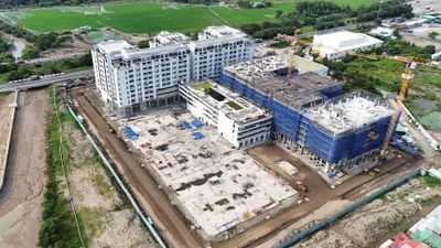 Dự án nhà ở xã hội cho công nhân thuê tại TP. Thủ Đức. Ảnh: Trọng Tín.