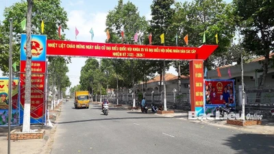 Khu vực trung tâm hành chính huyện Hồng Dân. Nguồn: Báo Bạc Liêu