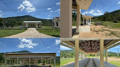 Chợ Vĩnh An bị bỏ hoang suốt thời gian dài, gây lãng phí. Ảnh: Đình Sang