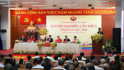 Toàn cảnh Đại hội đại biểu lần thứ I phường Tân Bình.