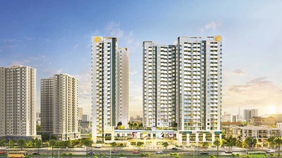 Nhà ở thực là sản phẩm giúp doanh nghiệp vượt khó trong giai đoạn hiện nay. Trong ảnh: Một dự án chung cư ở Thủ Đức.