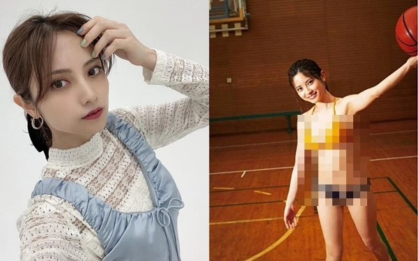 Hot girl Nhật Bản mặc bikini chơi bóng rổ nóng bỏng nhận "gạch đá"