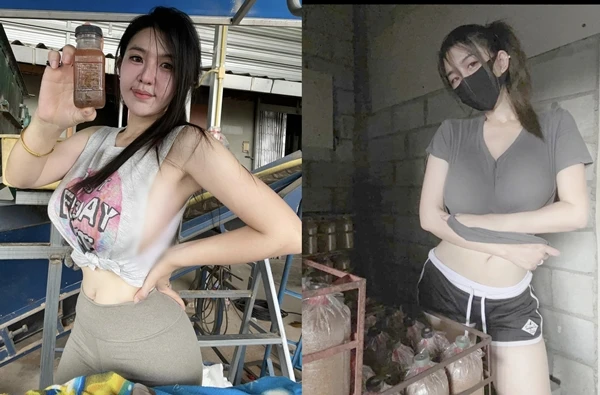 Đỏ mặt hot girl thích “thả rông”, mặc thiếu vải khi làm nông