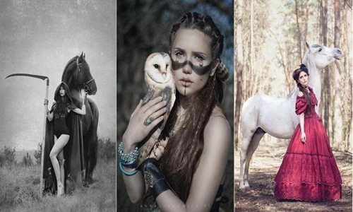 Ám ảnh vẻ hoang dại bộ ảnh người đẹp và động vật