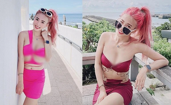 Đỏ mặt nữ doanh nhân thích “thả rông”, khoe vòng 1 “ná thở” giữa phố