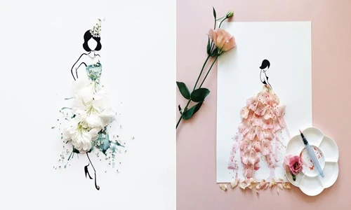 Những tác phẩm nghệ thuật đẹp hút hồn từ cánh hoa 