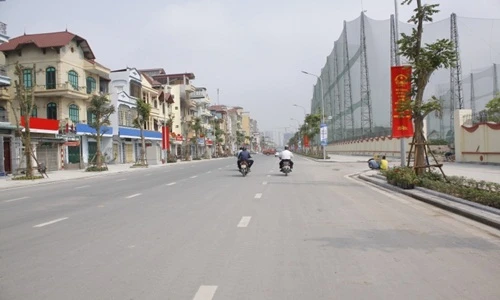 Ảnh con đường đầu tiên không mất tiền giải phóng mặt bằng ở HN