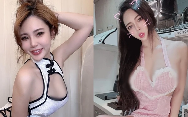 Ngượng đỏ mặt hot girl vô tư “thả rông” diện tạp dề vào bếp