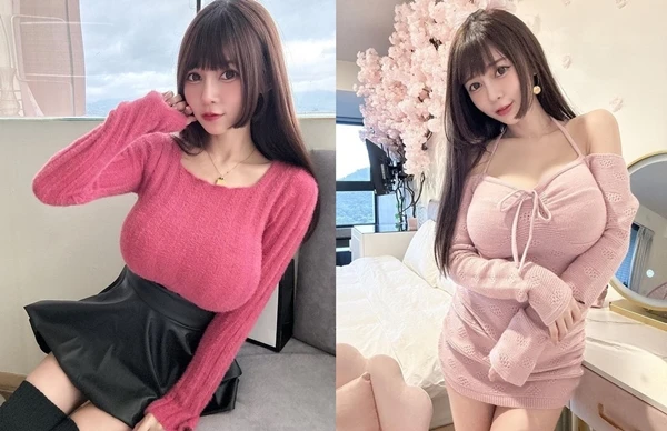 Đón Valentine, hot girl siêu vòng 1 lên đồ khoe body "ná thở"