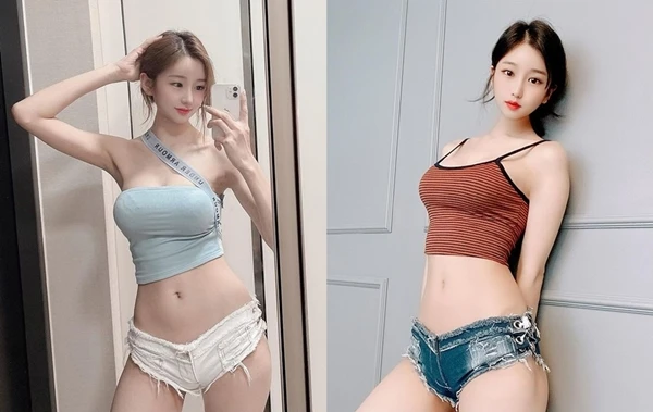 Đỏ mặt hot girl xinh đẹp diện đồ ngắn cũn khoe dáng siêu nuột