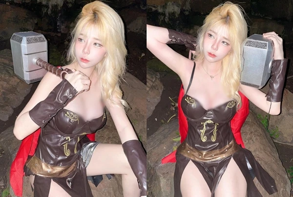 Hot girl xinh đẹp hóa thân thần sấm khoe body “thiêu đốt” ánh nhìn