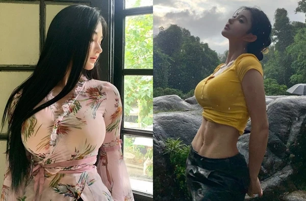 Thả dáng trong mưa, hot girl gây sốt vì gợi cảm mê người
