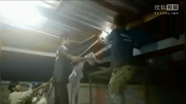 Trăn khổng lồ đột nhập nhà dân, nằm vắt vẻo trên xà nhà nhìn phát khiếp