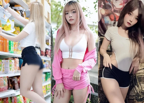 Đỏ mặt hot girl xinh đẹp mặc quần “ngắn chẳng tày gang” dạo phố