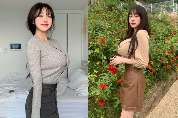 Đỏ mặt hot girl xinh đẹp mặc hở bạo khoe vòng 1 