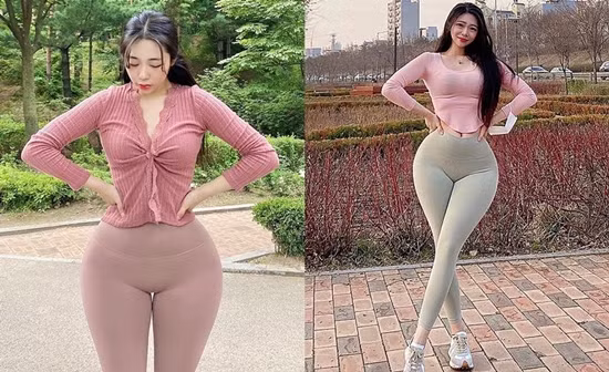 Mặc đồ tập, hot girl lộ điểm nhạy cảm khiến người nhìn đỏ mặt