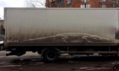 Ấn tượng không thể tin nổi nghệ thuật ra đời từ bụi bẩn 