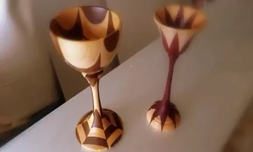 Tận mắt quy trình chế tạo ra chiếc ly gỗ tuyệt đẹp