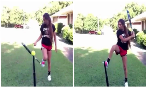 Kỹ thuật đánh bóng điêu luyện khó tin của gái trẻ