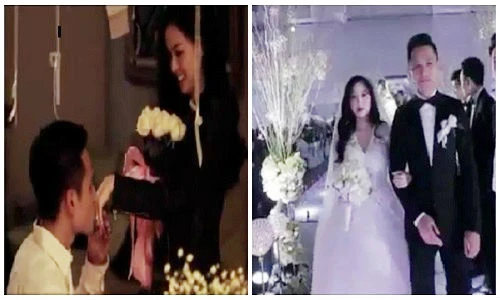 Video màn cầu hôn lãng mạn của vợ chồng Tâm Tít