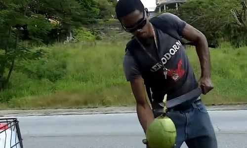 Những cách bổ dừa tươi bá đạo nhất thế giới