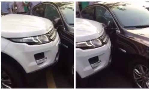 Clip: Rangrover nổi điên đâm nát ô tô đỗ sai quy định