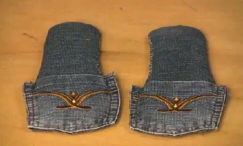 Mách bạn cách làm dép xinh từ quần bò cũ